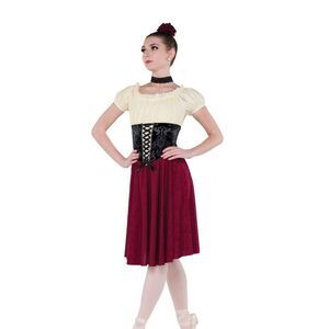 A Wish Come True Girls Peasant Ballet Costume Size Intermediate Child